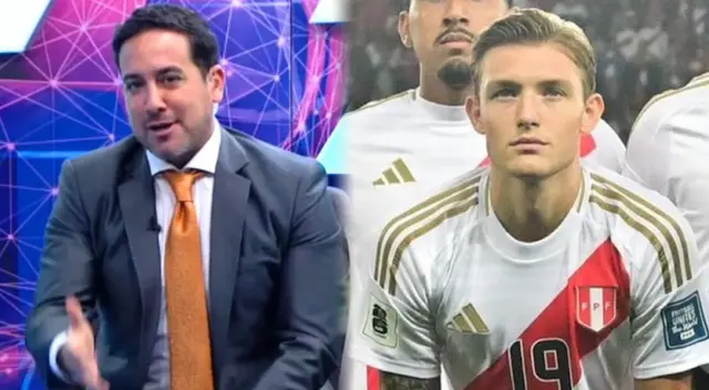 Óscar del Portal dio un comentario sobre Oliver Sonne durnte el Perú vs. Uruguay.