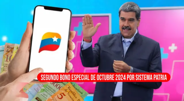El Segundo Bono Especial de octubre se pagará mediante la plataforma del Sistema Patria. El Segundo Bono Especial de octubre se pagará mediante la plataforma del Sistema Patria.