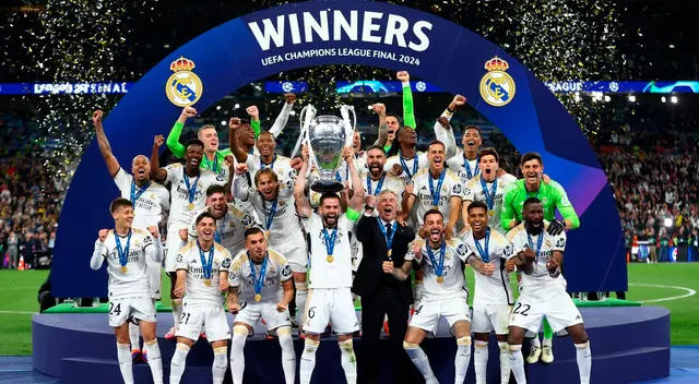 Real Madrid y el equipo que fue campeón de la Champions League 2023-2024 Real Madrid y el equipo que fue campeón de la Champions League 2023-2024