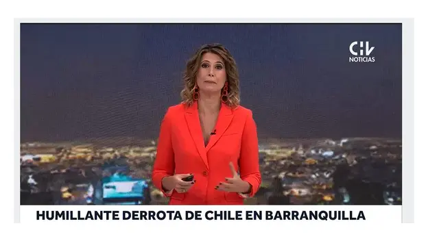 "Humillante derrota", titula Chilevisión tras caer goleados 4-0 por Colombia "Humillante derrota", titula Chilevisión tras caer goleados 4-0 por Colombia