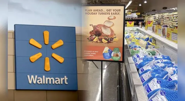 Walmart ofrece 29 productos en la canasta, entre ellos pavo a 0,88 dólares por libra.
