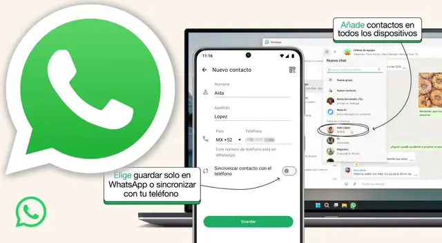 WhatsApp lanzó una función para gestionar contactos de forma independiente en la aplicación. WhatsApp lanzó una función para gestionar contactos de forma independiente en la aplicación.