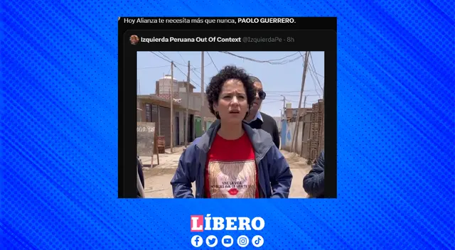 Paolo Guerrero fue comparado con la congresista por su corte de cabello. Paolo Guerrero fue comparado con la congresista por su corte de cabello.