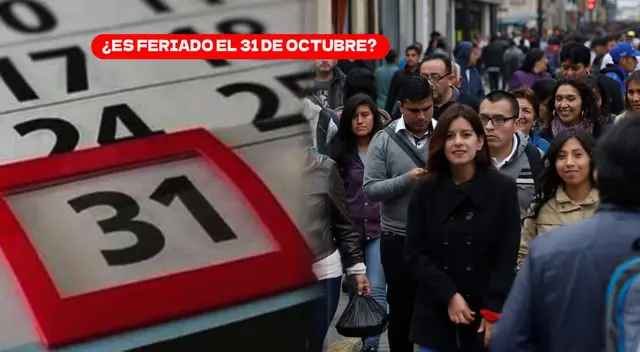 Hasta el momento, el Estado Peruano no ha indicado que el 31 de octubre es feriado. Hasta el momento, el Estado Peruano no ha indicado que el 31 de octubre es feriado.