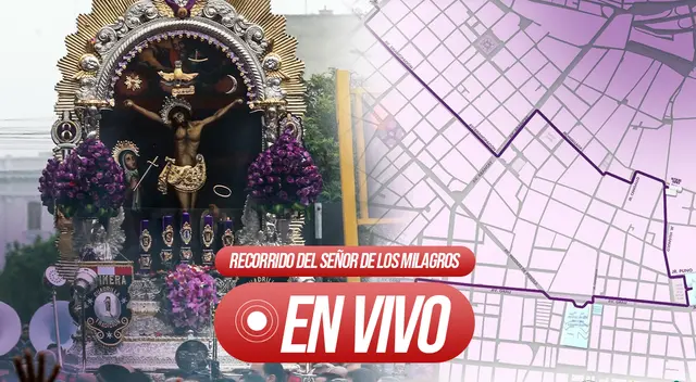 Un nuevo recorrido del Señor de los Milagros se realiza el 28 de octubre.