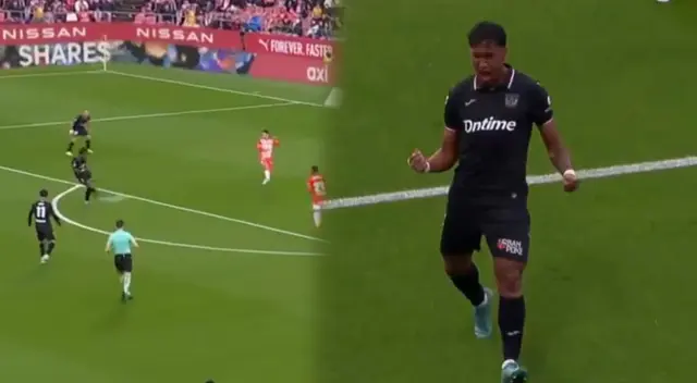 Gol de Renato Tapia con Leganés de España.