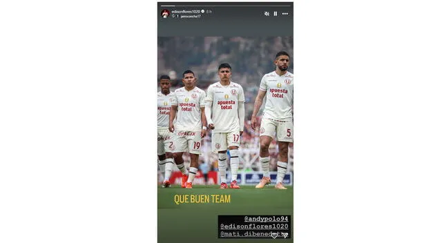 La publicación del 'Orejas' tras el título nacional | Foto: Instagram Edison Flores La publicación del 'Orejas' tras el título nacional | Foto: Instagram Edison Flores