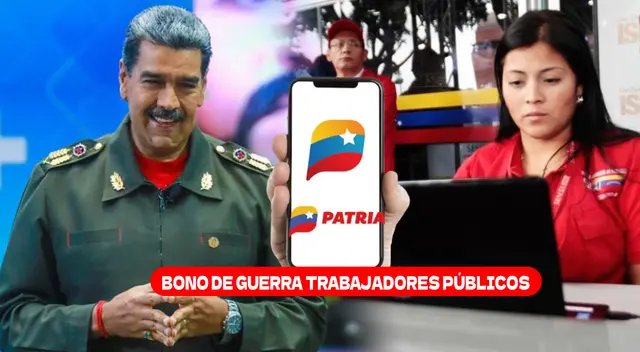 El Bono de Guerra para trabajadores públicos se pagarán por el Sistema Patria. El Bono de Guerra para trabajadores públicos se pagarán por el Sistema Patria.