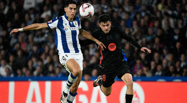 Barcelona vs. Real Sociedad chocaron por LaLiga EA Sports. Barcelona vs. Real Sociedad chocaron por LaLiga EA Sports.