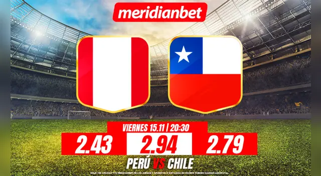 Las cuotas para este emocionante duelo indican a Perú con 2.43 y a Chile con 2.79 como posibles ganadores. Fuente: Difusión. Las cuotas para este emocionante duelo indican a Perú con 2.43 y a Chile con 2.79 como posibles ganadores. Fuente: Difusión.