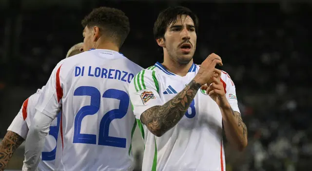 Sandro Tonali anotó el gol del triunfo para Italia sobre Bélgica