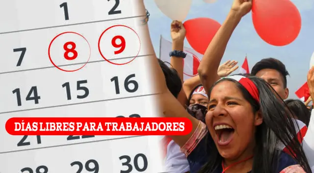 El día 8 y 9 de diciembre es feriado nacional y miles de ciudadanos se beneficiarán.