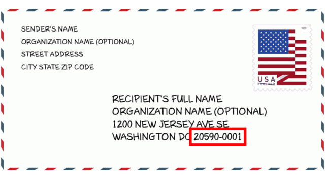 código postal o ZIP Code en Estados Unidos
