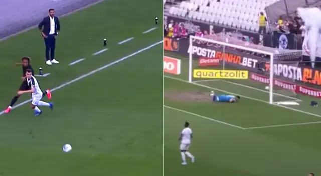 André Carrillo brilló con jugada en el partido Corinthians vs. Vasco da Gama.