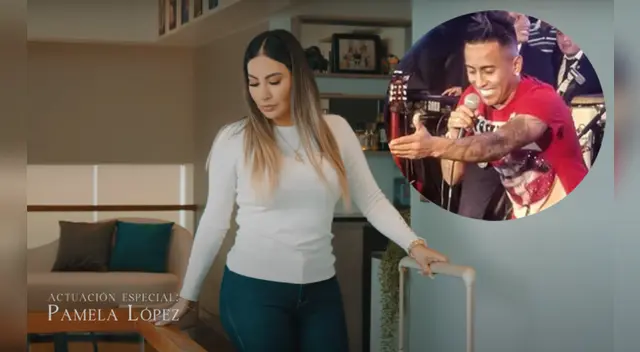 Pamela López es parte del videoclip de 'Caballito ' y 'La novel'.