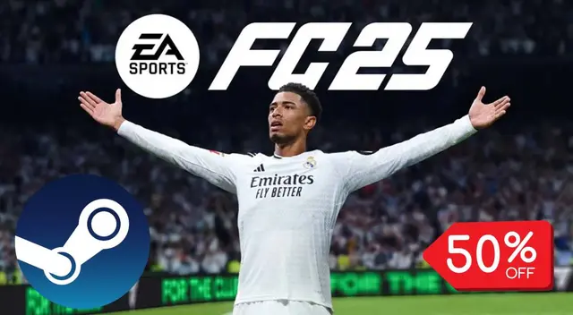 Compra el EA Sports FC 25 con 50% de descuento en Steam por tiempo limitado Black Friday 2024. Compra el EA Sports FC 25 con 50% de descuento en Steam por tiempo limitado Black Friday 2024.