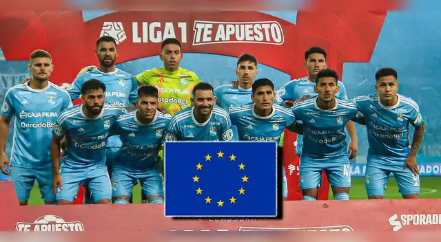 Futbolista de Sporting Cristal fue captado en partido de fútbol europeo.