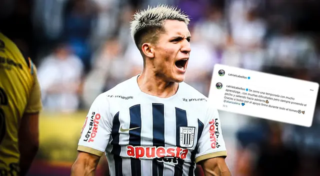 Catriel Cabellos dejó mensaje en redes que alertó a hinchas de Alianza Lima.