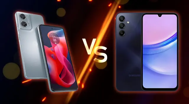 Comparativa de los celulares económicos de Motorola y Samsung.