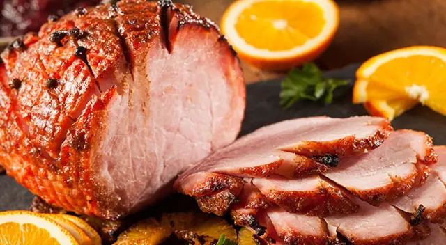 jamón con doble glaseado y marinado con miel jamón con doble glaseado y marinado con miel