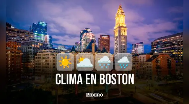Clima y pronóstico del tiempo en Boston hoy, lunes 25 de agosto de 2025, según National Weather Service. | Foto: Composición Líbero