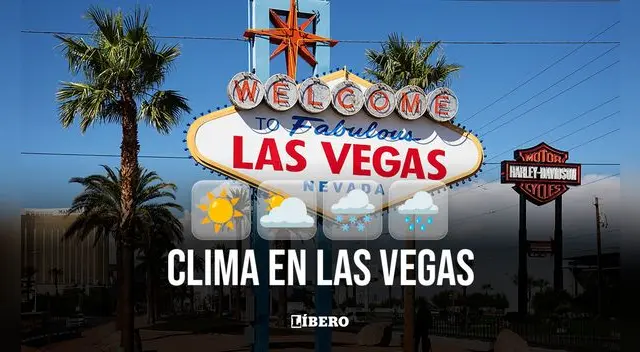 Clima y pronóstico del tiempo en Las Vegas hoy, martes 26 de agosto de 2025, según National Weather Service. | Foto: Composición Líbero