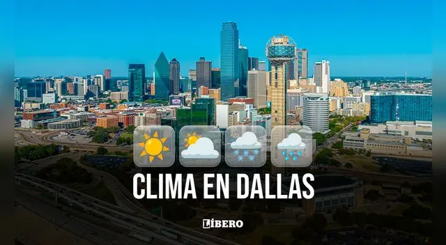 Clima y pronóstico del tiempo en Dallas hoy, lunes 25 de agosto de 2025, según National Weather Service. | Foto: Composición Líbero