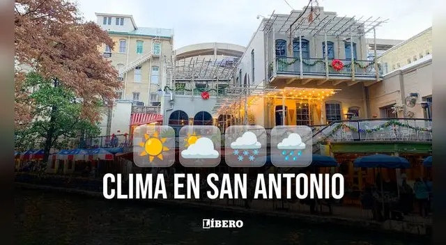 Clima y pronóstico del tiempo en San Antonio hoy, lunes 25 de agosto de 2025, según National Weather Service. | Foto: Composición Líbero