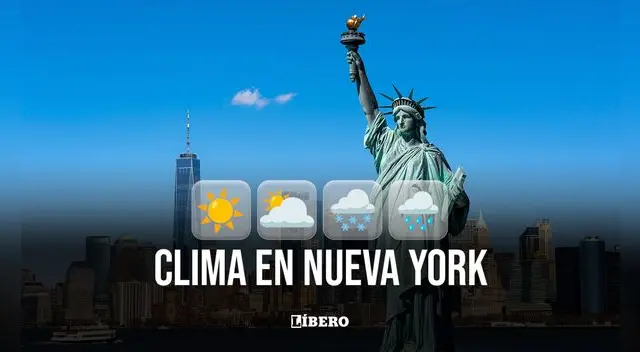 Clima y pronóstico del tiempo en Nueva York hoy, martes 19 de agosto de 2025, según National Weather Service. | Foto: Composición Líbero