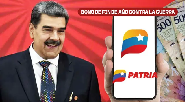 El Bono de fin de año contra la Guerra se pagará vía el Sistema Patria. El Bono de fin de año contra la Guerra se pagará vía el Sistema Patria.