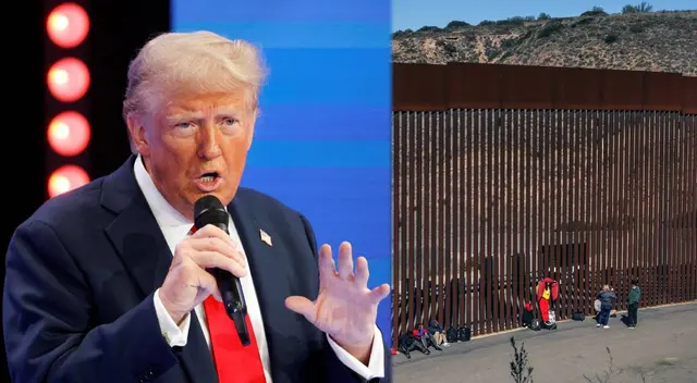 Trump amenaza con seguir la construcción del muro fronterizo en México. Trump amenaza con seguir la construcción del muro fronterizo en México.
