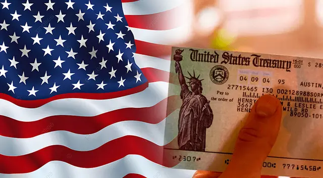 Recibe el año nuevo con el primer cheque de estímulo para la ayuda económica.