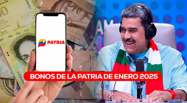 Conoce la lista de bonos que se pagan del 1 al 7 de enero del 2025 vía Sistema Patria en Venezuela. Conoce la lista de bonos que se pagan del 1 al 7 de enero del 2025 vía Sistema Patria en Venezuela.