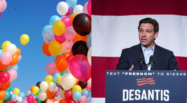 Lanzamiento de globos Florida Ron DeSantis