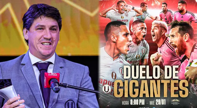 Jean Ferrari se refirió al amistoso de Universitario ante Inter Miami en el Monumental.