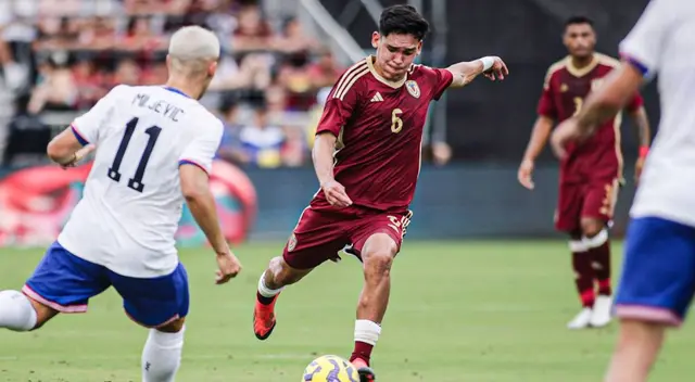 Venezuela perdió por 3-1 ante Estados Unidos en un partido amistoso internacional. Venezuela perdió por 3-1 ante Estados Unidos en un partido amistoso internacional.