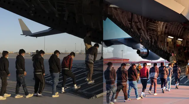 Mientras defensores de la inmigración critican las condiciones deshumanizantes de estos vuelos. Mientras defensores de la inmigración critican las condiciones deshumanizantes de estos vuelos.