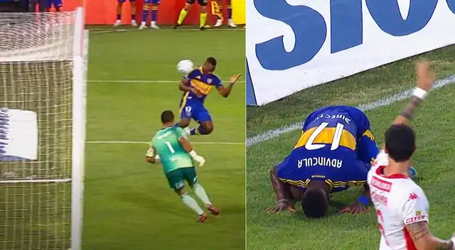 Luis Advíncula dejó sin palabras a los hinchas de Boca Juniors con cabezazo.