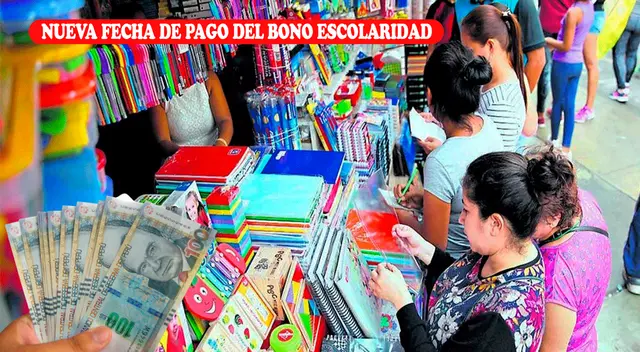 El Estado peruano confirmó una nueva fecha de pago del Bono Escolaridad.