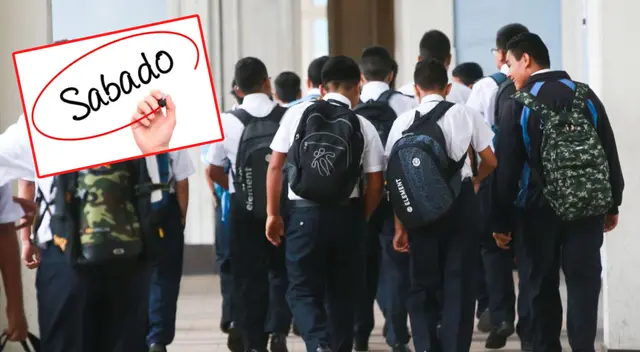 Escolares de colegios nacionales deberán asistir a clases los días sábados.