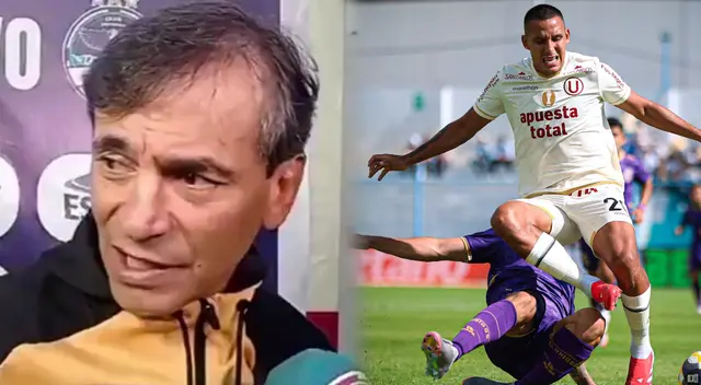 Fabián Bustos mostró su incomodidad porque a Universitario le empataron sobre la hora.