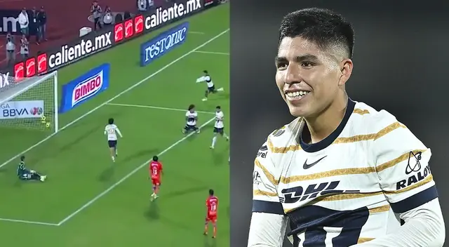 Piero Quispe anotó golazo y Pumas reaccionó en redes sociales. Piero Quispe anotó golazo y Pumas reaccionó en redes sociales.