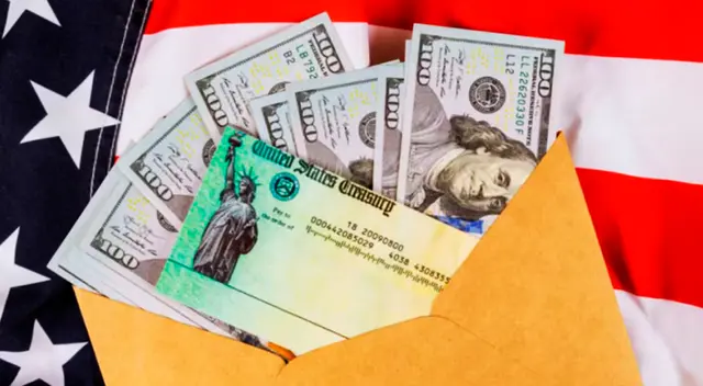 Cheque de estímulo de hasta US$1,400 en Estados Unidos.