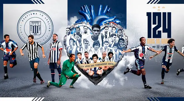Alianza Lima celebra 124 años de vida institucional.