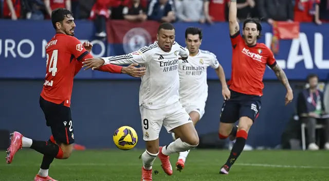 Real Madrid se enfrentó a Osasuna en Pamplona.