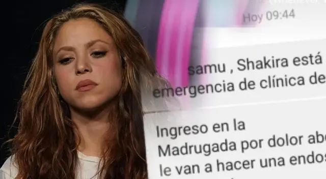 Shakira fue internada de emergencia a poco de su concierto en Lima Shakira fue internada de emergencia a poco de su concierto en Lima