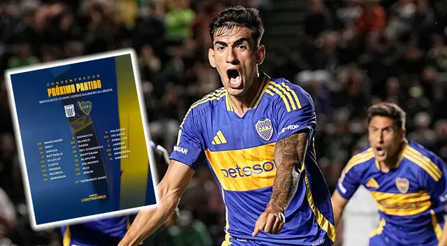 Convocados de Boca Juniors ante Alianza Lima.