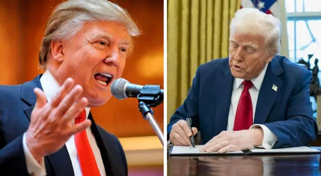 Trump firma órdenes ejecutivas previo a entrevista con Musk.