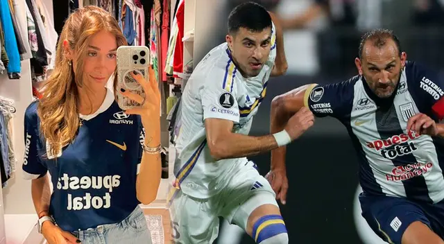 Giuli Cunha mostró su emoción con la victoria de Alianza Lima ante Boca Juniors.