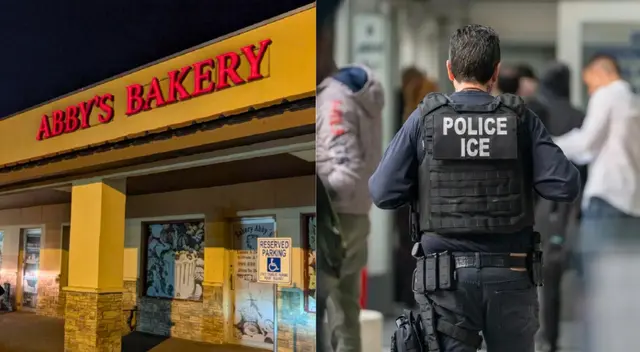 Los agentes de ICE realizaron un operativo migratorio en Abby's Bakery.
